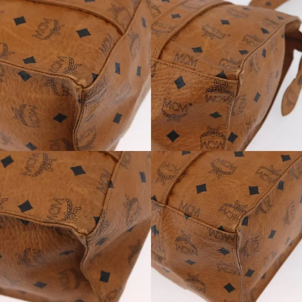 MCM Logogram Visetos Tote Bag Brown